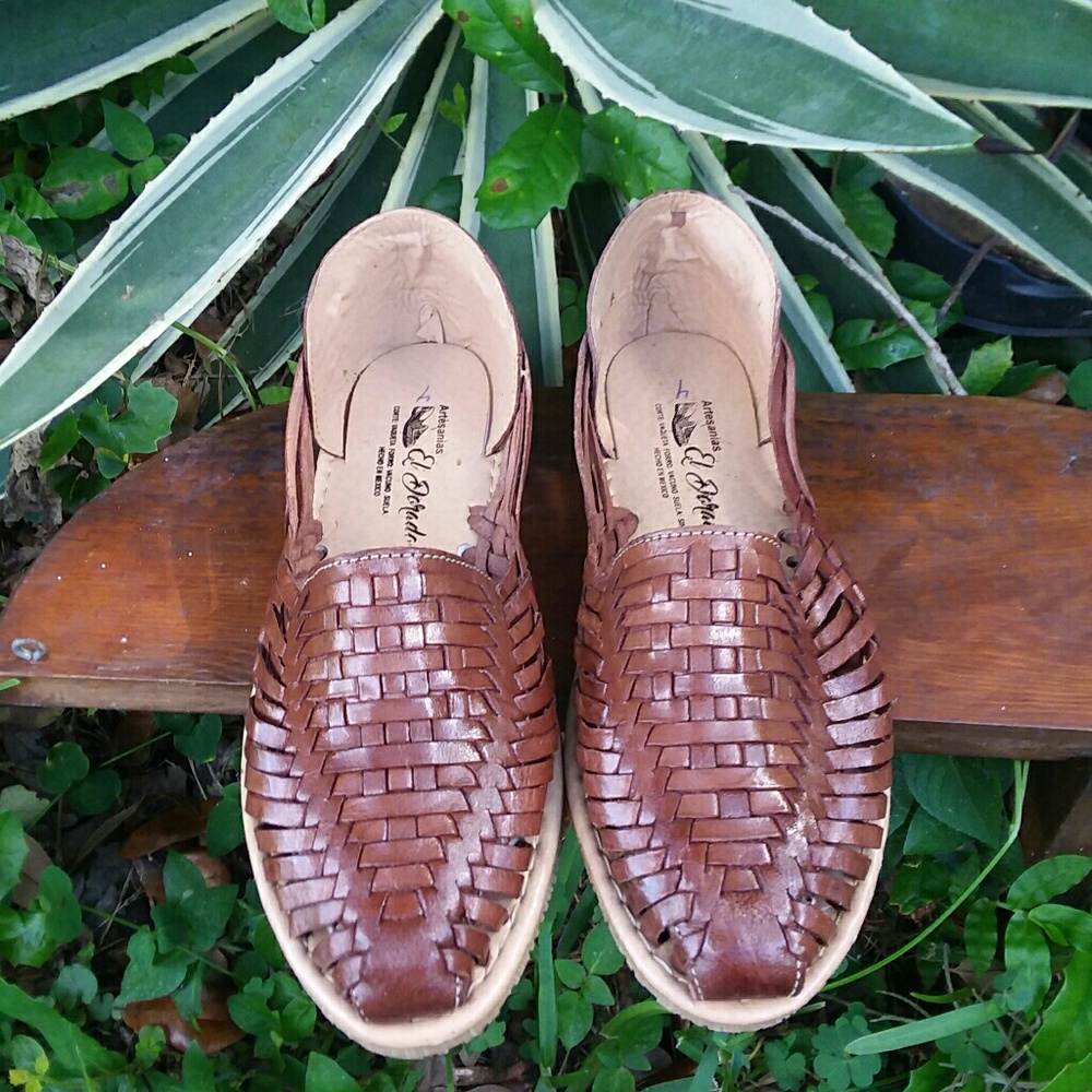 Mexican Leather Huaraches - Picture 2 of 4